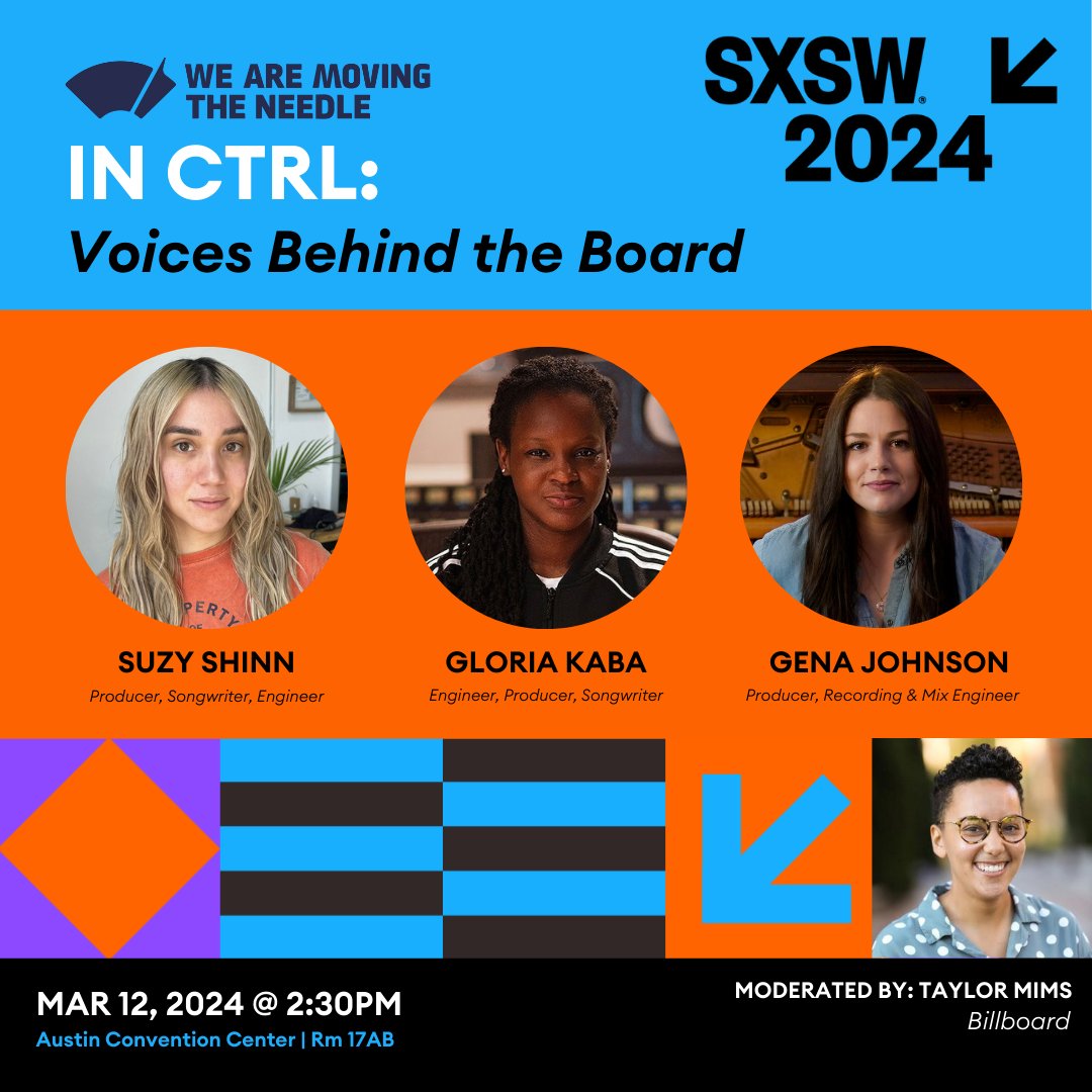 What would you ask the ears behind your favorite records? 👀 Join us for a special session feat. soundBoard members @suzyshinn @redsoulstice @gena_j as they discuss building their careers, tackling imposter syndrome, and defining their personal brands! #SXSW @sxsw