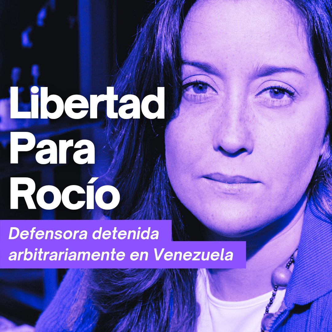Hoy se cumple 1 mes de la detención de la defensora de derechos humanos Rocío San Miguel. Sigue sin poder tener contacto con sus abogados y vulnerando sus derechos. Defender derechos humanos no es delito. Exigimos su liberación