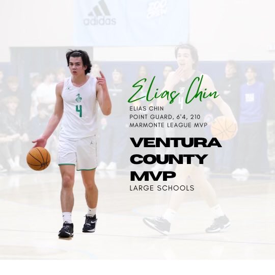 Congratulations to Senior Elias Chin on being named Ventura County Player of The Year! Only the 4th player in school history. ⁦@elias_chin4⁩
