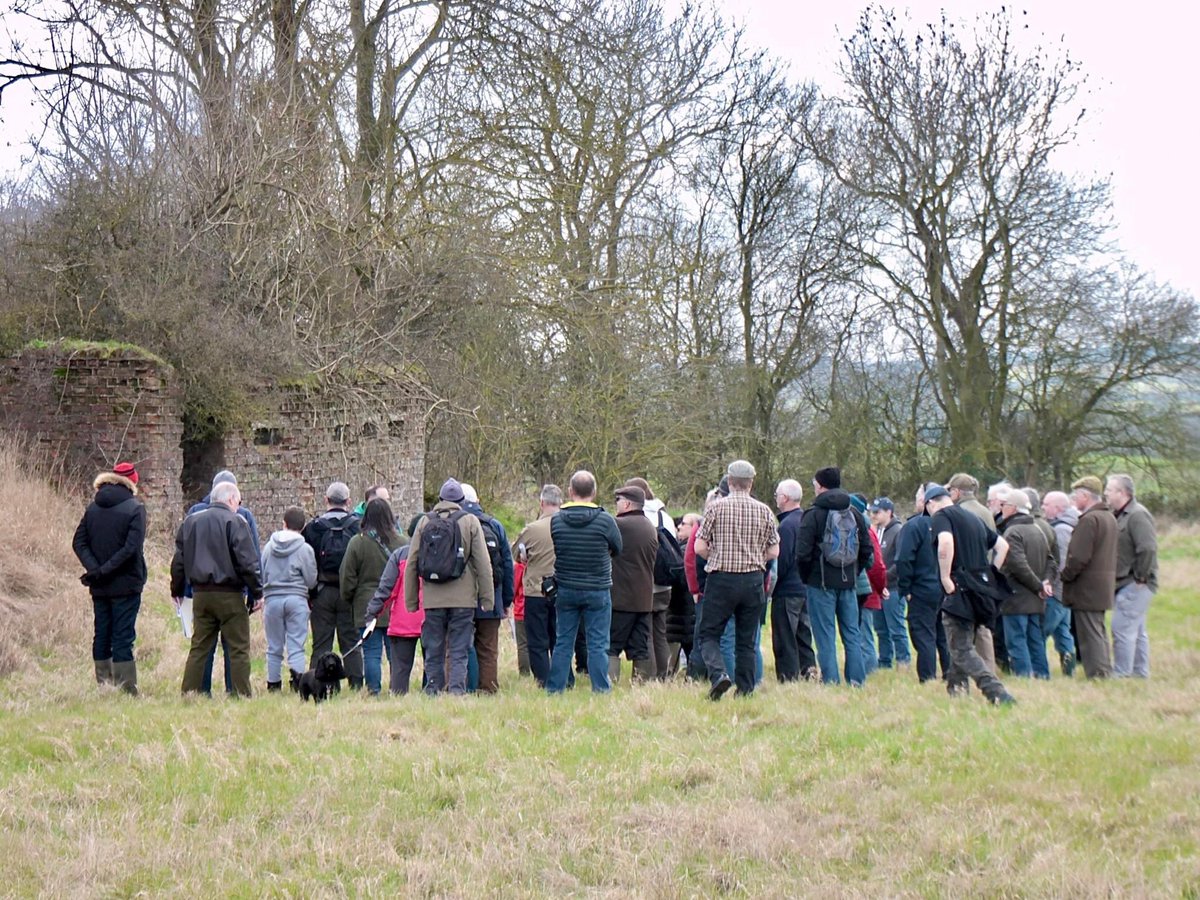 Fantastic turn out for my guided walk around the old airfield at King’s Cliffe. Lots of interest in the new museum as well.