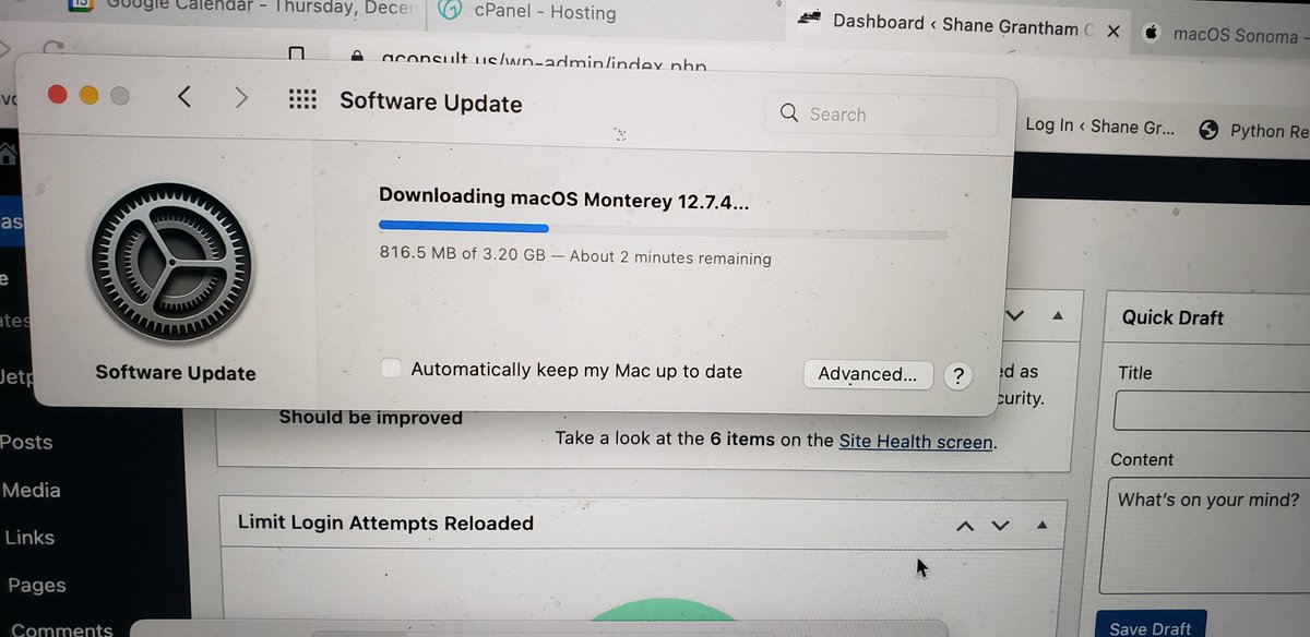 gconsultus's tweet photo. Upgrading one of my Mac laptops to Mac OS Monterey 12 7 4 https://t.co/hcr0TscHcp