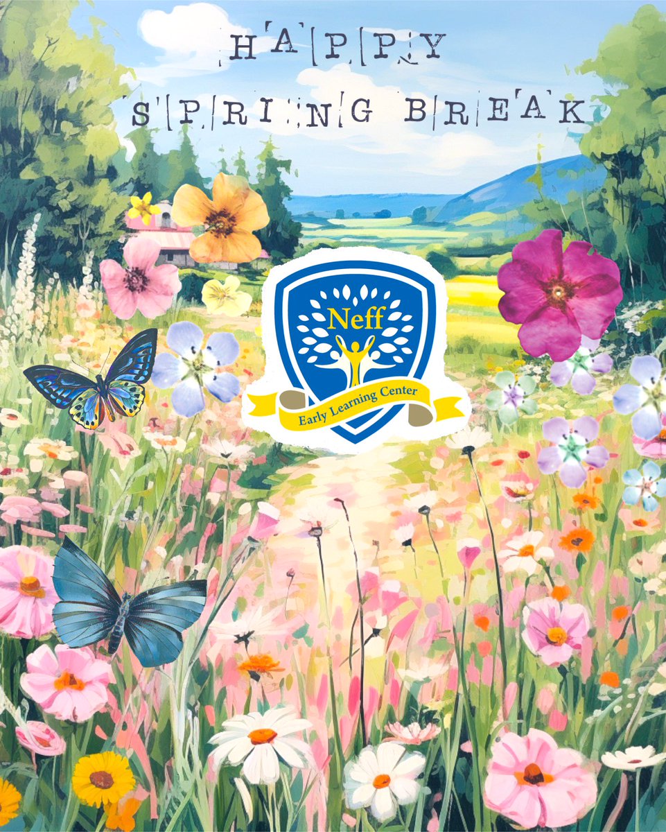 Team Neff ELC  wishes our school community a wonderful, safe and enjoyable Spring Break! 

⭐️Spring Break: March 11th-15th

⭐️Classes resume on Monday,3/18

Happy Spring Break Eagles!
