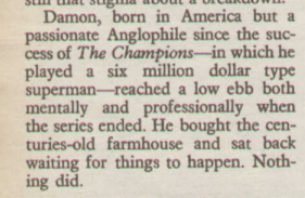 Wyfan2's tweet photo. @RosalynConnors @Simon_Coward @MartinMAuthor1 @JANNNNEEEEEEEEE @jabberwocky43 It seems like I mis-remembered #StuartDamon's punchline about his hair, but here is the article about his experience on THE ADVENTURER from the 4 Dec 1976 TV TIMES. https://t.co/V2TUl7na3x