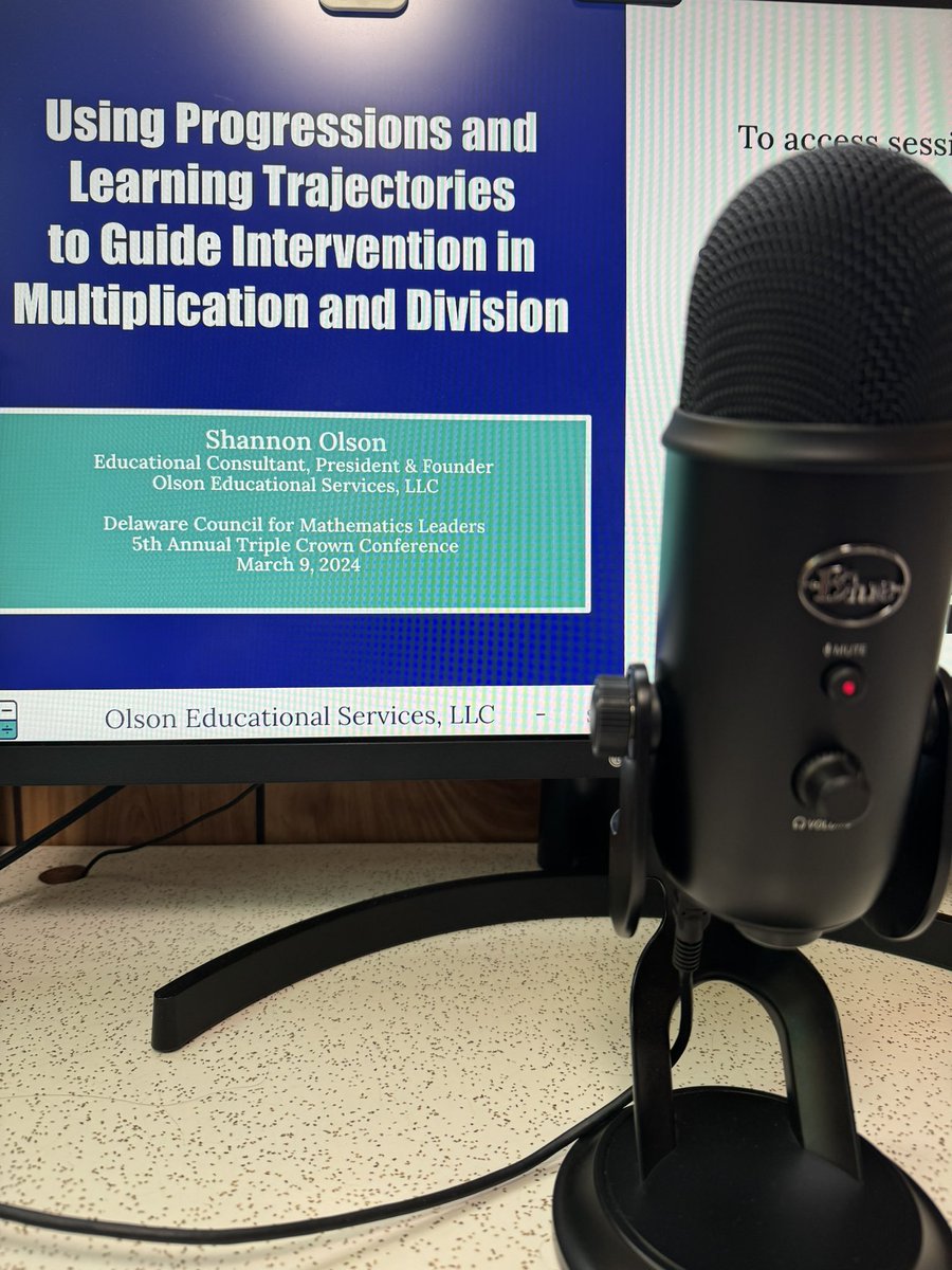 ShannonOlsonEd's tweet photo. Thanks Delaware Council for Mathematics Leaders for engaging with me this morning! @lancour28
Session Resources: https://t.co/d35x5VSVSW
#iteachmath #mathconference #saturdaymorning #elementarymath #elementaryclassroom #elemmath #multiplication #division #mathintervention https://t.co/Dg1IPSjZsP
