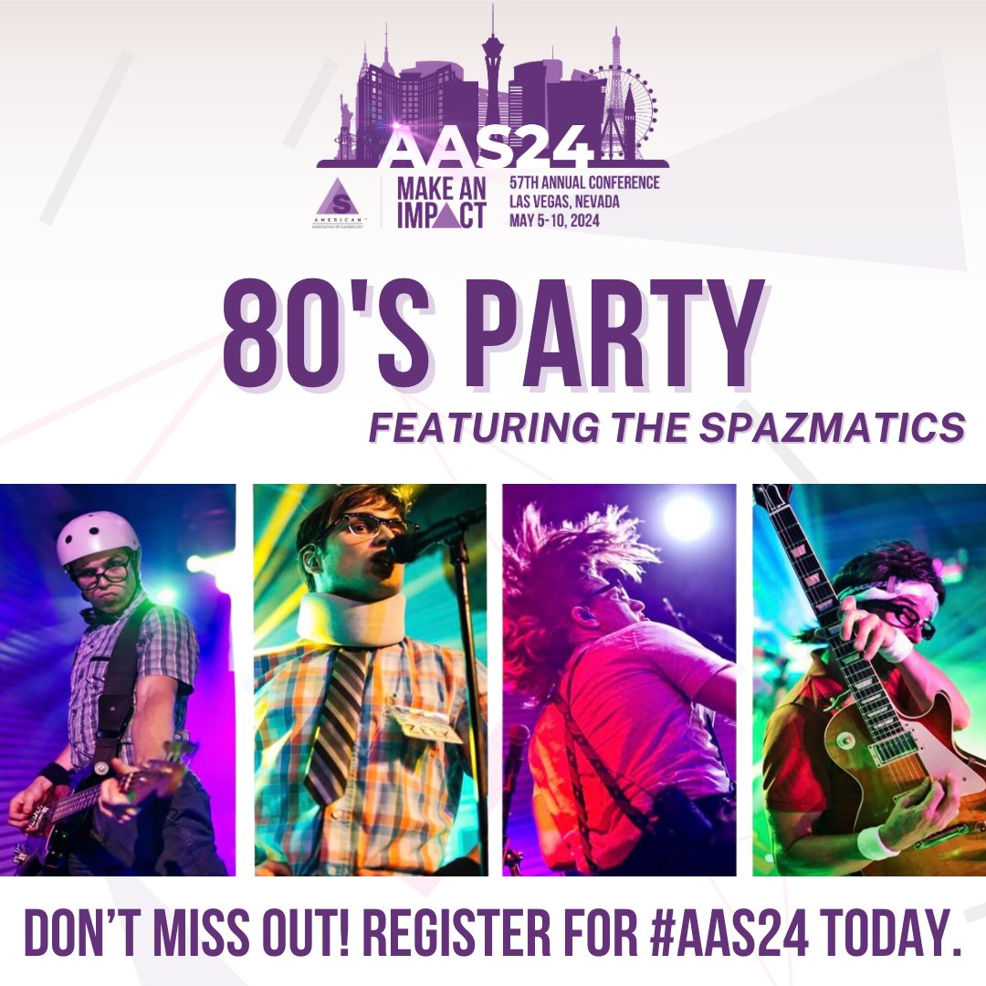 American Association of Suicidology (@aasuicidology) on Twitter photo We are excited to announce the 80's Party featuring <a href="/thespazmatics/">SpazmaticsChicago</a> on the penultimate day of the #AAS24 conference!
Register today: aas24.eventscribe.net
#AAS #AAS24 #AASMakeAnImpact #suicide #suicideprevention #mentalhealth #crisis We are excited to announce the 80's Party featuring <a href="/thespazmatics/">SpazmaticsChicago</a> on the penultimate day of the #AAS24 conference!
Register today: aas24.eventscribe.net
#AAS #AAS24 #AASMakeAnImpact #suicide #suicideprevention #mentalhealth #crisis