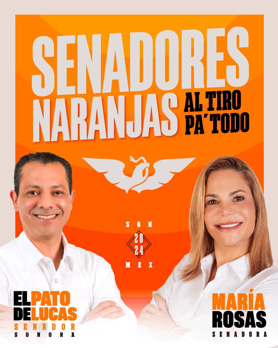 Lo nuevo, es hacer equipo con personas preparadas, fuertes y listas para defender a Sonora. 💪🏻

Con <a href="/LaMaria110/">Maria Dolores Rosas Almada</a>, ¡Estamos al tiro pa’ todo! 🍊