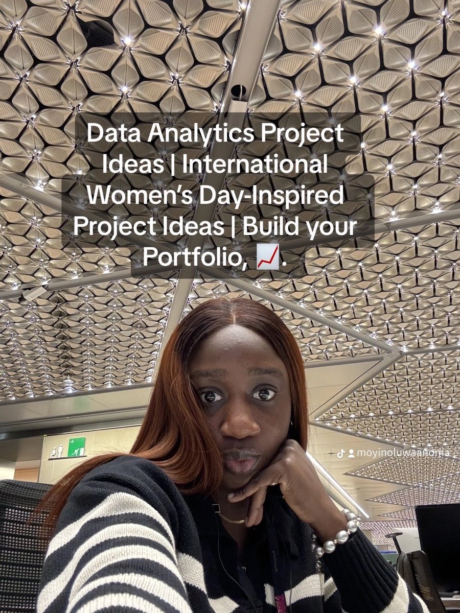Happy IWD, 🎉. Click the link: vm.tiktok.com/ZGeyggXg5/ to find DA projects that offer opportunities for DA to gain hands-on experience with various data techniques while focusing on topics relevant to women’s experiences. Do not forget to share with your network, 👩🏾‍💻.
