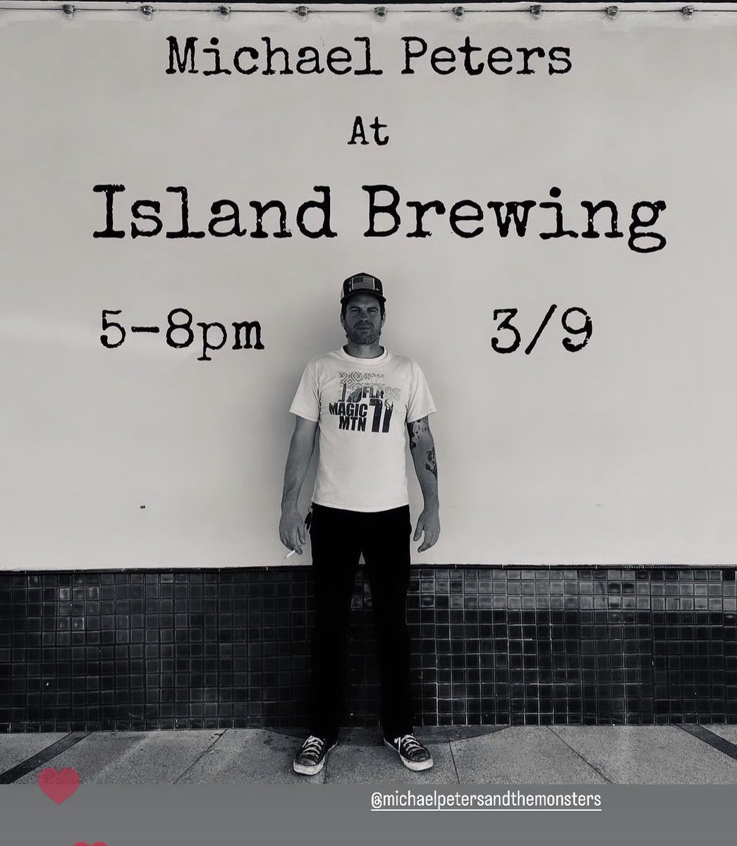 Today’s agenda: @michaelpetersandthemonsters 5-8! @shrimpvschef posts up around noon. Then there’s the new Pineapple Seltzer which will coincide with more sun, fun, &amp; smiles.