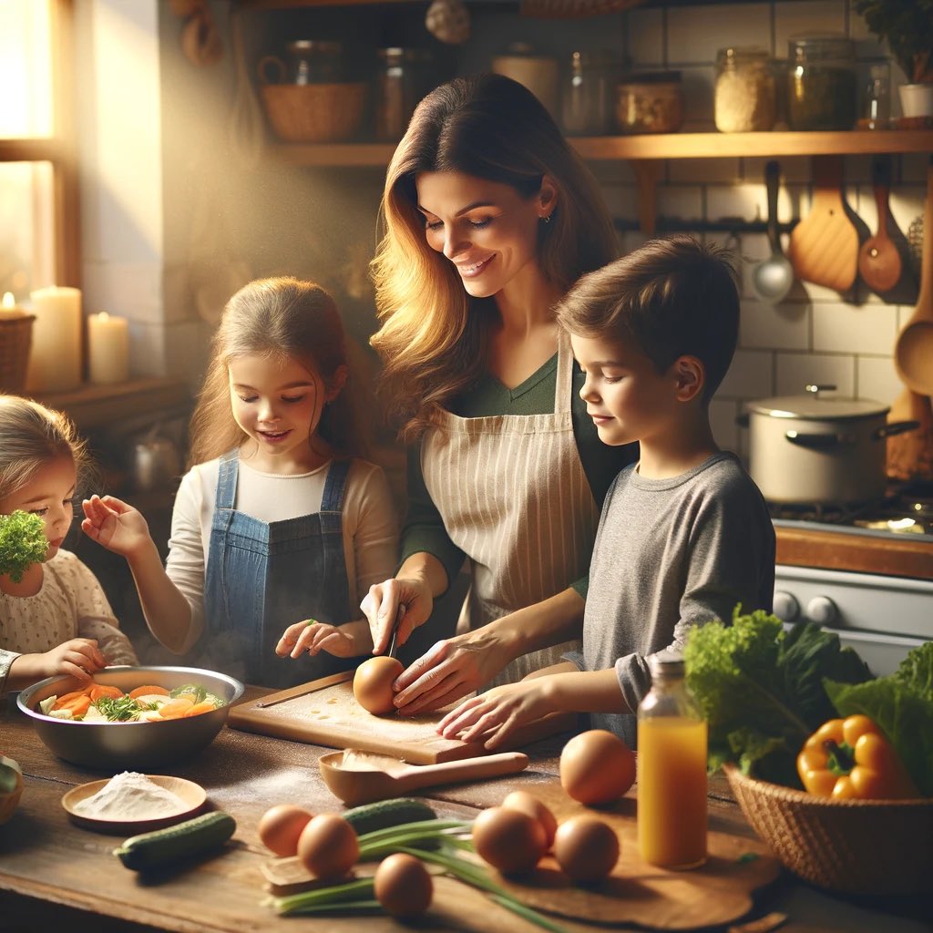power_kitchen's tweet photo. Creating memories and meals together! 🍳👩‍👧‍👦 #MyKitchenPower brings families closer, one recipe at a time. Dive into the joy of cooking with your little ones and discover the fun of healthy eating. Because the best dishes are made with love (and a little mess). 🥘💖 #FamilyCooking #HealthyEating