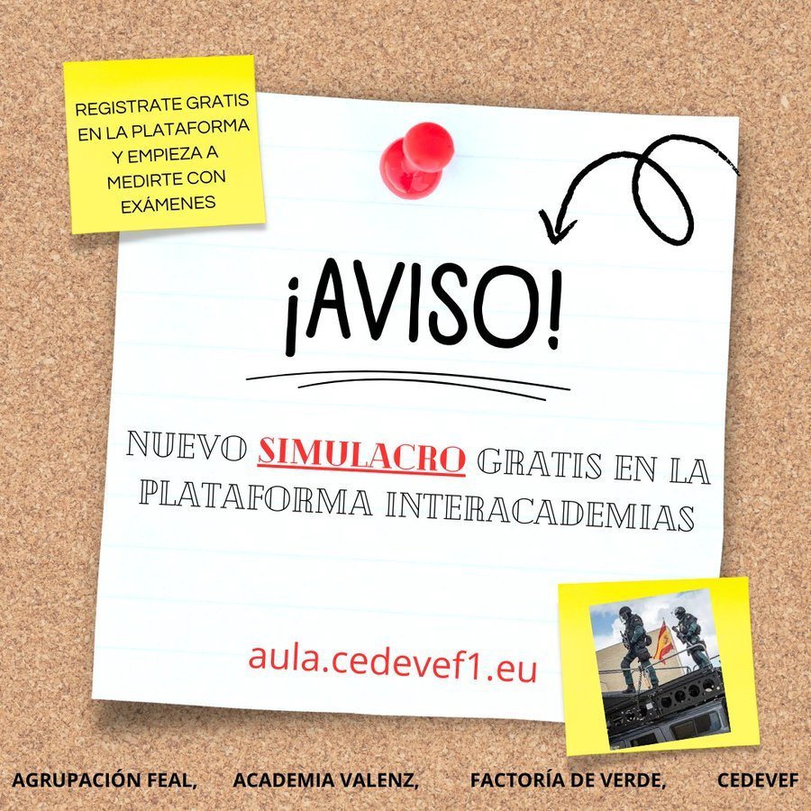 CEDEVEF1's tweet photo. 🦅Tema 1 DD.HH. Protocolo Facultativo Convención contra la Tortura. 25 preguntas gracias a @Factoriadeverde , no dejes pasar este pedazo de Test ¡¡GRATIS¡¡ en:  https://t.co/bWw7HEezxS
#oposicionesguardiacivil
#opositores
#unaplazaesmia
#130promocion https://t.co/djxGaI6zyC