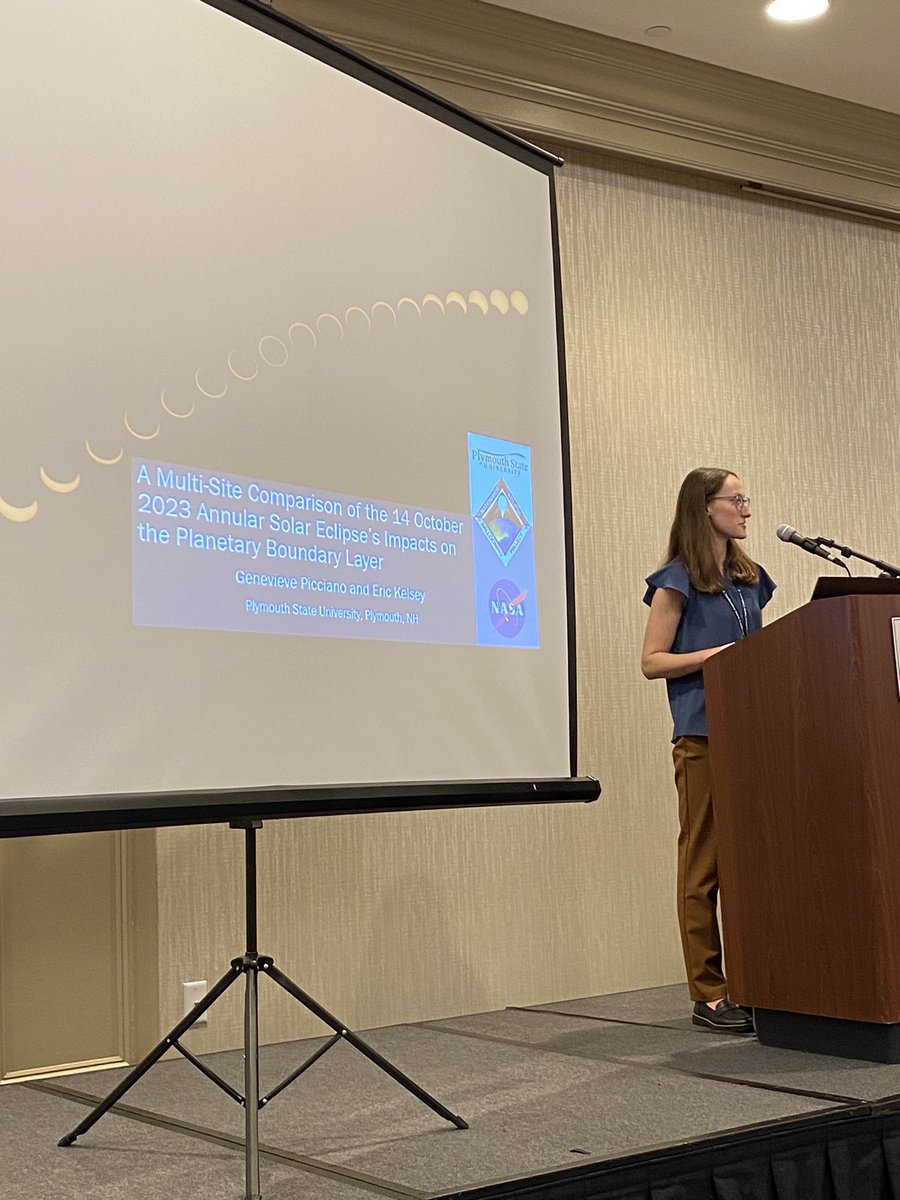 Here are some Plymouth State students in action presenting their science at Northeastern Storm Conference #NESC2024 <a href="/PlymouthAMS/">Plymouth State AMS</a>