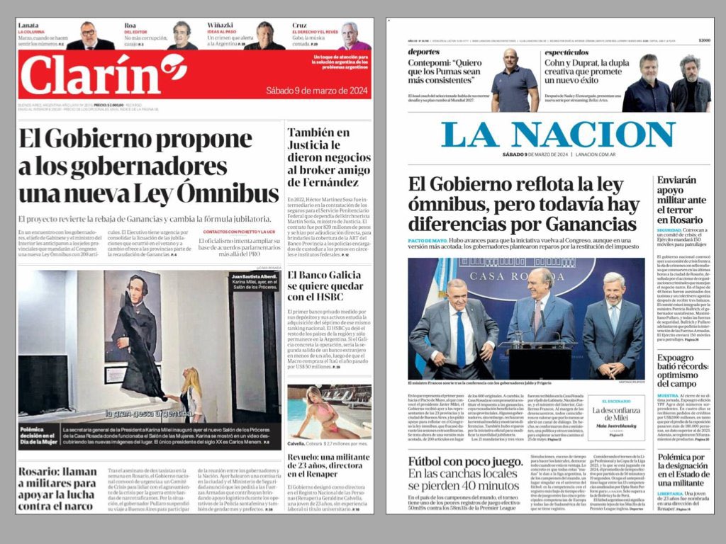 reintensa7's tweet photo. Los grandes diarios argentinos, esos medios gigantes que dicen contarte lo que pasa no se anoticiaron en sus tapas de la movilización de ayer. Quizás su periodismo no es tan objetivo y quizás haya algún sesgo de género ahí. Celebro igual de que cada día sean más evidentes. https://t.co/WbeRC0tXaG
