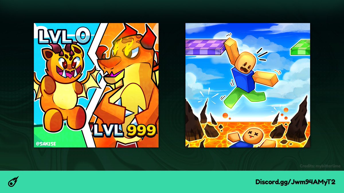 gfxcomet's tweet image. 🖌️ Check out these two vibrant cartoony icons we made for clients through GFXCOMET Design!

🤑 All our icons are made to maximize CTR by having bright colors and a clear representation!

📲 Place an Order here: Discord.gg/Jwm94AMyT2

#Roblox #RobloxDev #RobloxGFX #RobloxArt