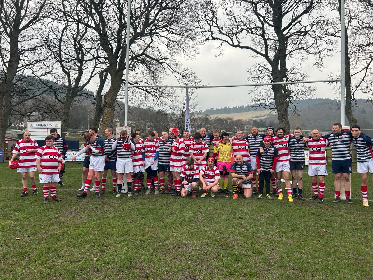 BordersClan's tweet photo. We had a thrilling game today against a Peebles XV which included some of the Peebles second team and local Clan players. 

The match ended in a draw but there was some great tries and excellent skills on show. 

Thanks to @PeeblesRugby for your hospitality. 🏉 #unifiedrugby https://t.co/yv2LjvIGS6