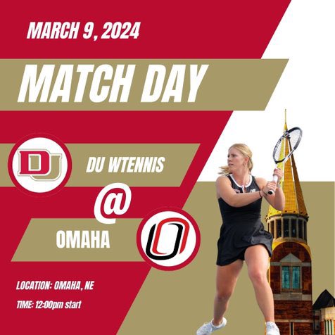 @DU_WTennis face off against Omaha