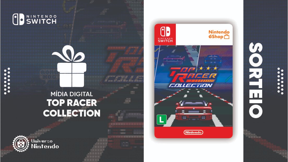 🍀 SORTEIO (Brasil)
🎁 x2 Cópias Digitais de Top Racer Collection

Para participar:

1. Seguir 
<a href="/necrolipe/">'Necro' Felipe #UnivNintendo</a>
<a href="/UnivNintendo/">Universo Nintendo</a>  

2. Marque um(a) amigo(a) no RT ou comentário e republique esse post

📅 Sorteio em 11/Mar às 10h
🙏🏽 Boa Sorte !!