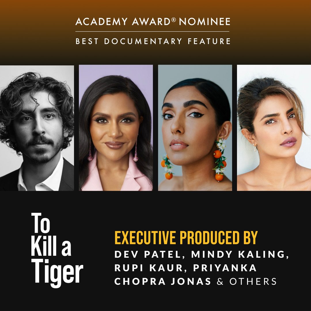 You know them as deeply talented creatives: actors, artists, writers whose work makes us laugh, cry, reflect and grow.

To us, these TO KILL A TIGER executive producers are above all fierce supporters of gender justice. They supported us so we could #StandWithHer. Thank you.