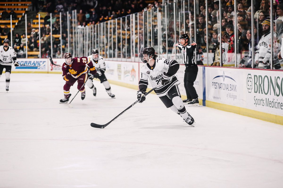 WMUHockey's tweet photo. In just one year in Kalamazoo, Ethan Phillips has set career highs in points, goals and assists! It's been a pleasure having you in the Brown and Gold, Philly! 

Happy Senior Day to No. 29 Ethan Phillips!

#BroncosReign https://t.co/j4se4xcAwJ