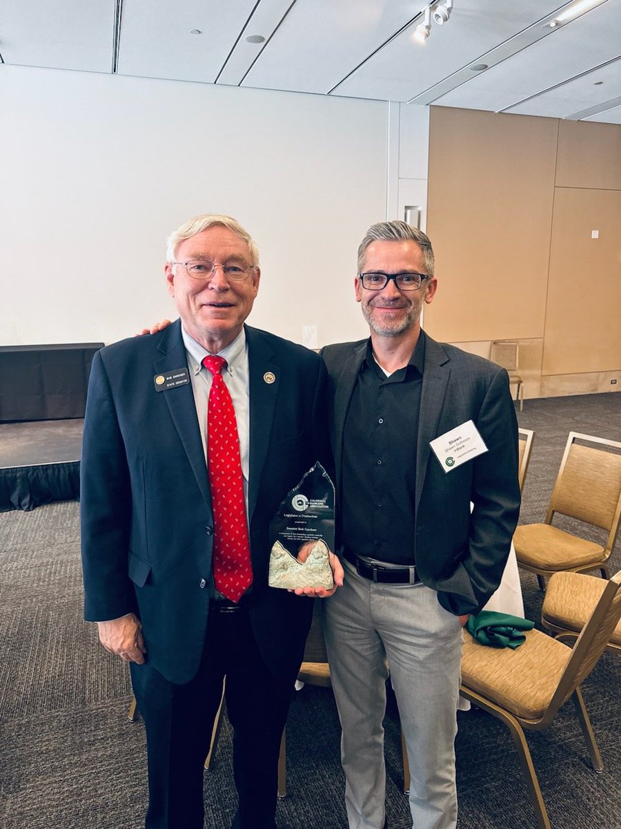 The CBA recognizes the outstanding contributions by Senator Gardner to Colorado and the banking industry. Senator Gardner’s work fostering positive relationships between the legislative community and the banking sector has contributed to the prosperity and well-being of our state