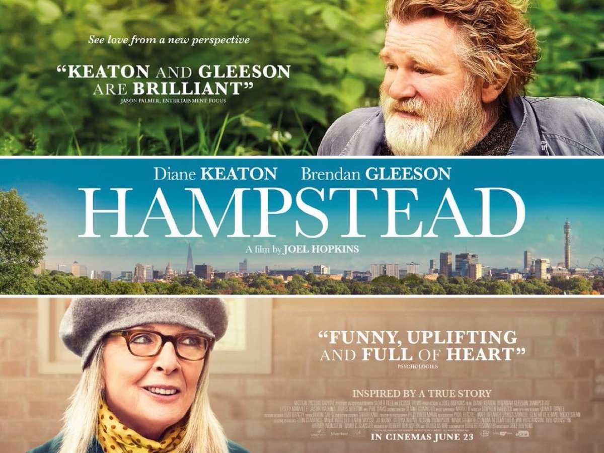 SaveRedlandLibr's tweet photo. 6:55pm TODAY on @Film4
The 2017 #Romantic #Comedy #Drama film🎥 “Hampstead” directed by #JoelHopkins & written by #RobertFestinger and loosely based on a real life story.
🌟#DianeKeaton #BrendanGleeson #LesleyManville #JasonWatkins #JamesNorton #PhilDavis #SimonCallow https://t.co/ukKdiukdEX
