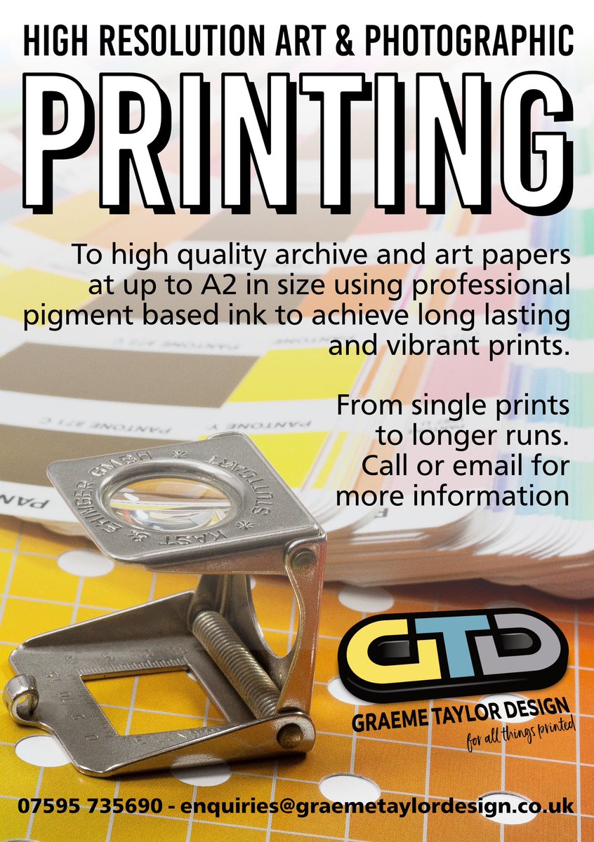 GraemeTDesign's tweet photo. High quality art and photographic #printing now available competitively priced up to A2 in size in  #Doncaster and nationwide #art #photography https://t.co/fGeG4xRRlm