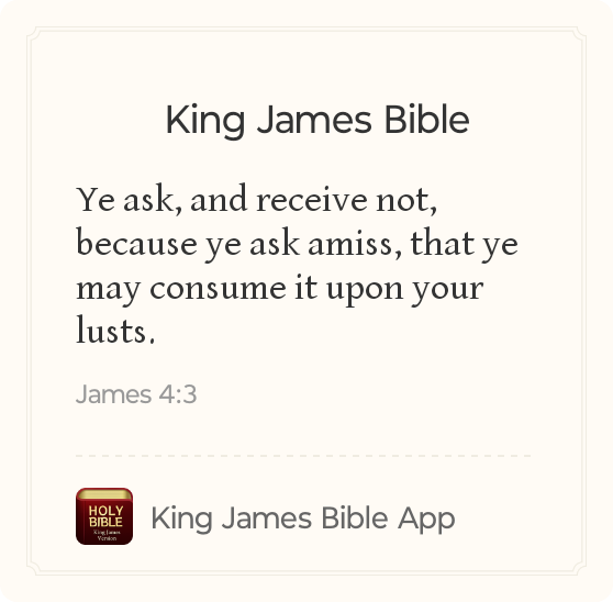superrfine's tweet photo. Ever think your prayers go unanswered due to your requests being selfish? Ask God to do his will. Ask him in Spirit and Truth and he will bless you. https://t.co/CgNivcMtHm