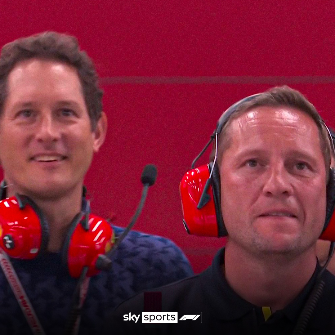 Proud Dad Alert ❤

Ollie Bearman's dad watches on with John Elkann, Ferrari Chairman, alongside him 🥺