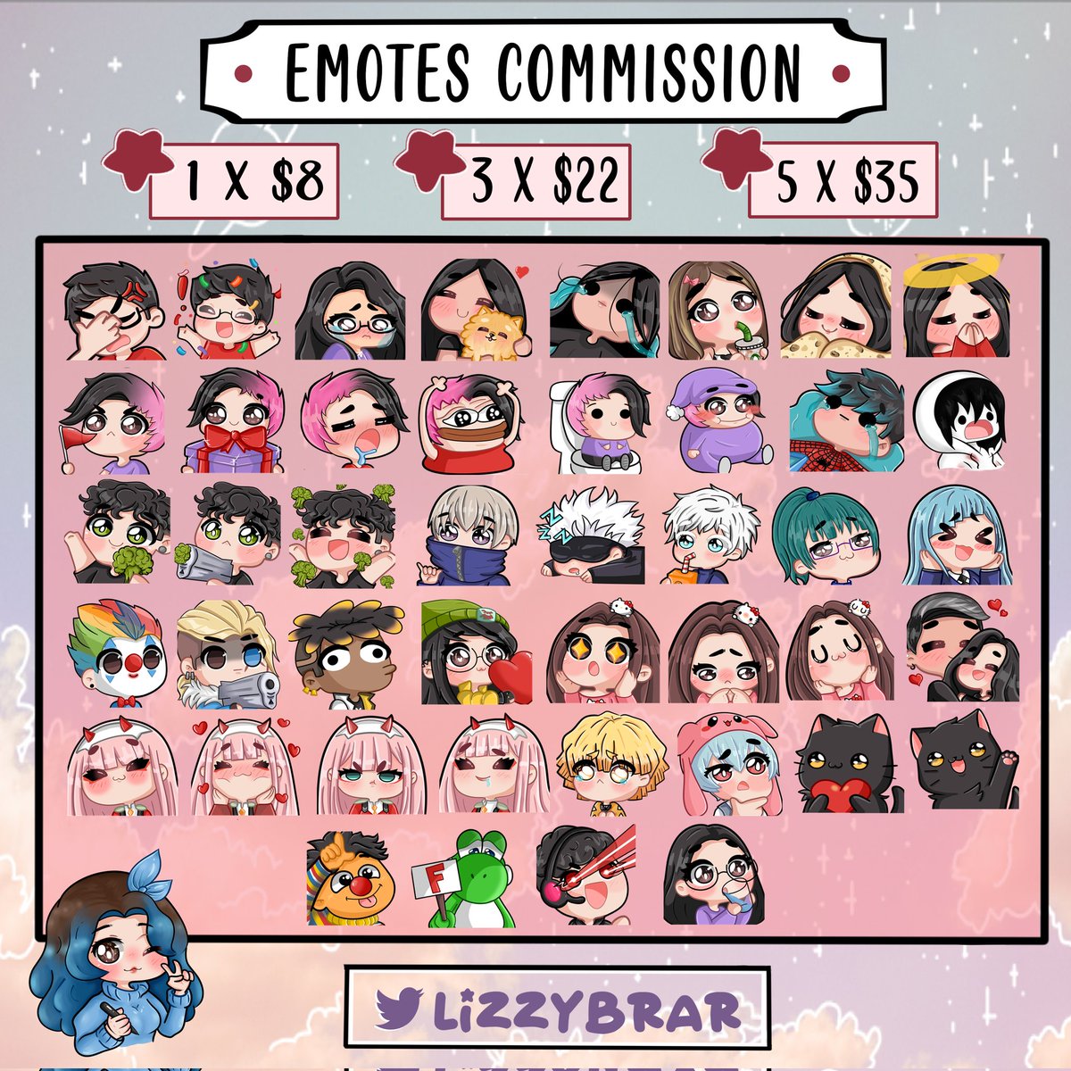 lizzybrar's tweet photo. ✰NEW COMMISSIONS✰
∆ If you are interested, send me DM.
∆ I don't answer a simple hello.
∆ Payments by Paypal.
∆ Esp / Ing.
∆ Price is in dollars.

✬Payment before the work ^^ ✬

❤️Help me by giving Rt and Fav❤️ https://t.co/Wen11F0ujn