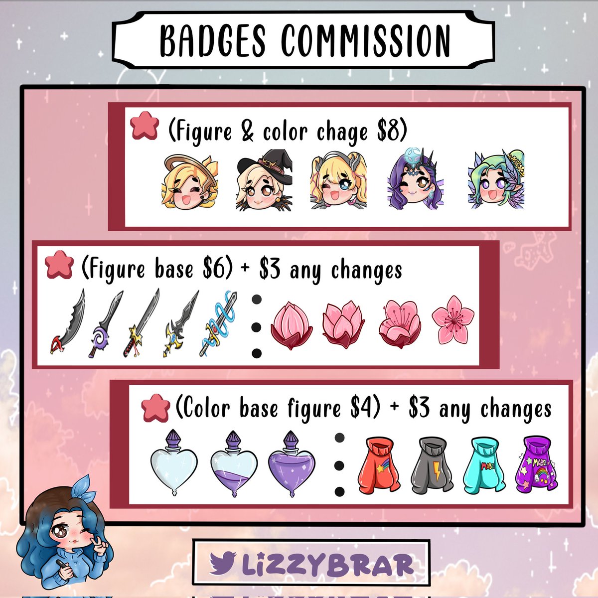 lizzybrar's tweet photo. ✰NEW COMMISSIONS✰
∆ If you are interested, send me DM.
∆ I don't answer a simple hello.
∆ Payments by Paypal.
∆ Esp / Ing.
∆ Price is in dollars.

✬Payment before the work ^^ ✬

❤️Help me by giving Rt and Fav❤️ https://t.co/Wen11F0ujn