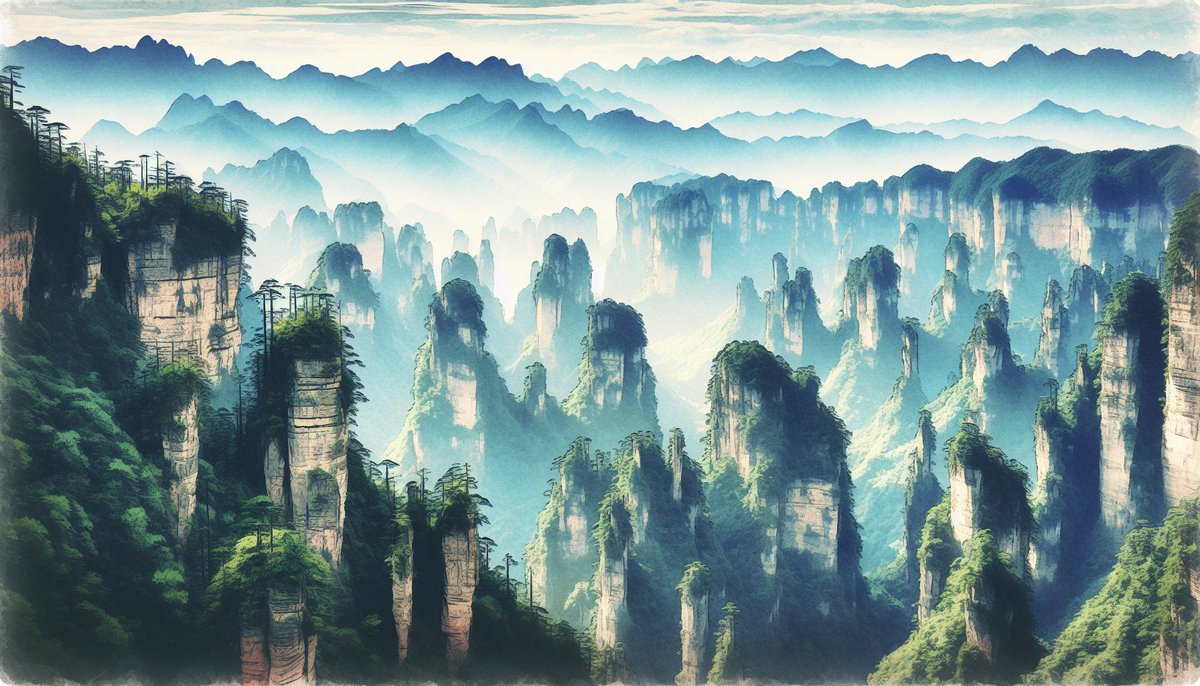 Zhangjiajie Mountains. #AI #AIArt #AIcommunity