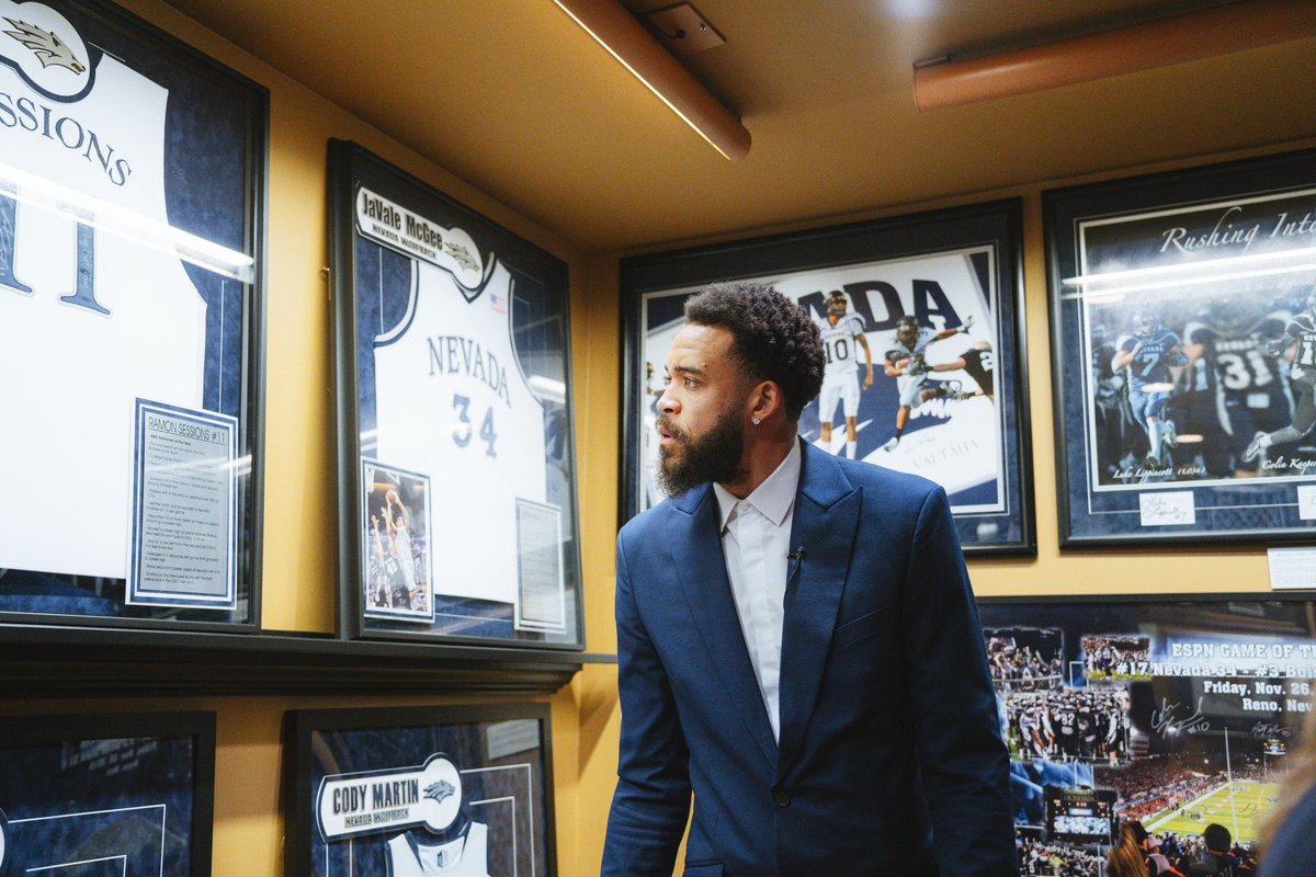 Last night we celebrated our most decorated former <a href="/NevadaWolfPack/">Nevada Wolf Pack 🐺</a> student athlete, JaVale McGee! 

We can’t wait to celebrate JaVale and our <a href="/NevadaHoops/">Nevada Basketball</a> seniors tonight at our last home game in front of a sellout crowd!! 🐺 🏀

#NevadasCollegeTown | #BattleBorn