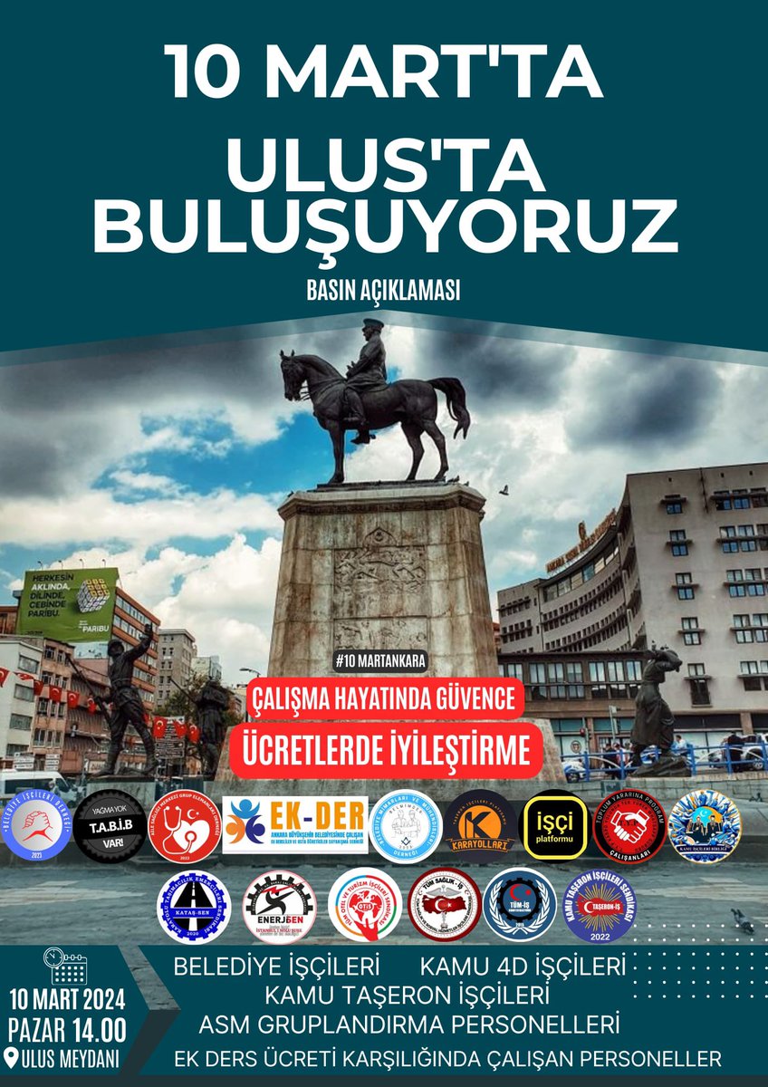 Ahmetka25856544's tweet photo. Yarınişçi Ankarada
Gelecegimiz için https://t.co/MO6WPRJJli