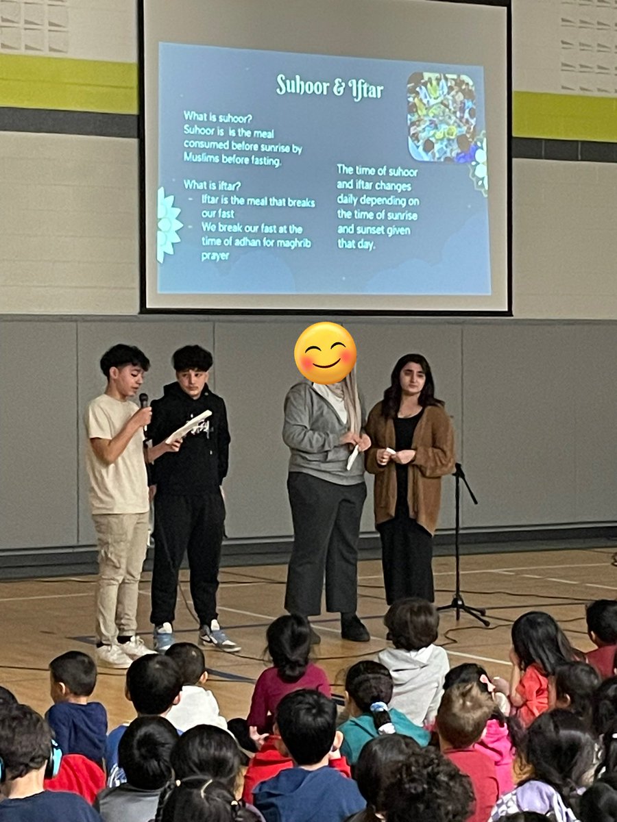 Thank you Grade 8’s for helping to share some information about Ramadan and Eid during our Celebration of Learning assembly yesterday! <a href="/ddwhdsb/">Dr. David R. Williams Public School</a>