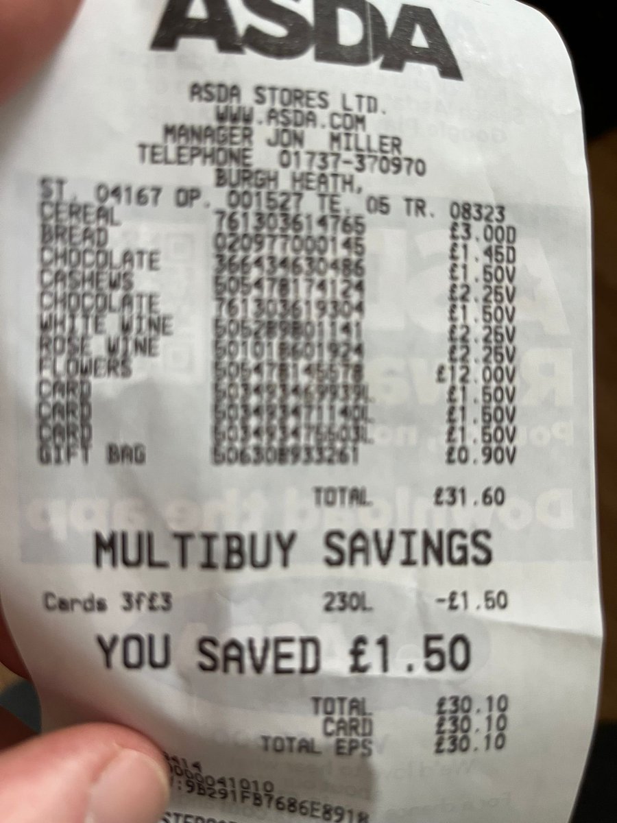 mumagainat40's tweet photo. @asda I’m quite annoyed went shopping today, and the shredded wheat should have been 50p off , my receipt says otherwise.  Why reduce things and charge full price at till.  Feeling annoyed https://t.co/dZ9klTTdAr