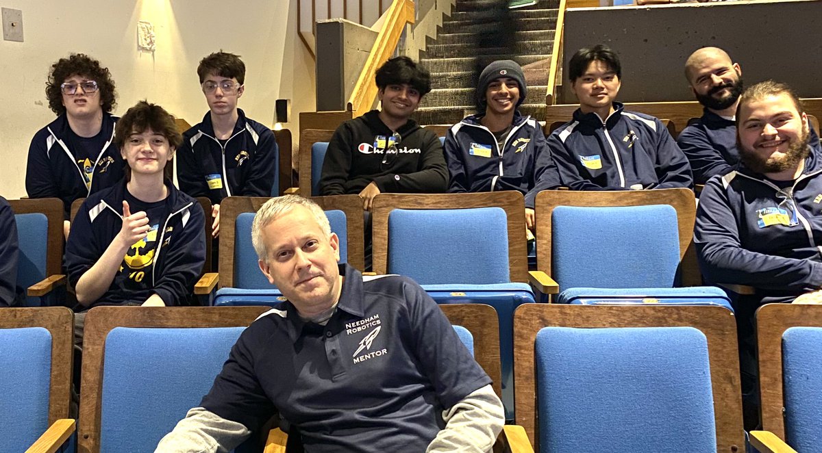 Needham High Robotics competes in FIRST Tech State Championship today at Andover High School. Go Rockets!