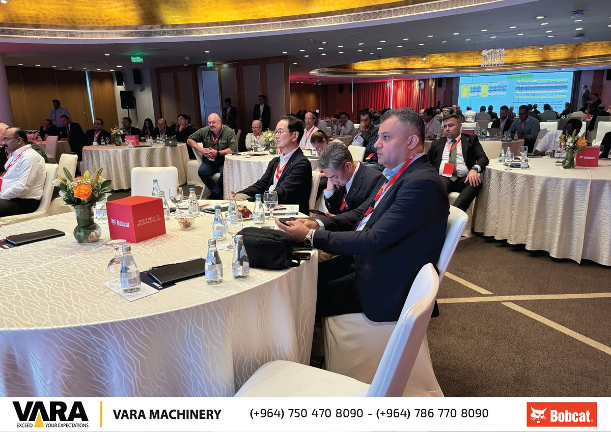 Highlights of Vara Company's participation at Bobcat Company's annual dealers' meeting in Doha, Qatar.

#vara #bobcat #bobcatmea #OneToughAnimal #OneToughTeam #skidsteer #excavator #miniexcavator #backhoeloader #bobcatcompany #varamachinery #dohaqatar #iraq