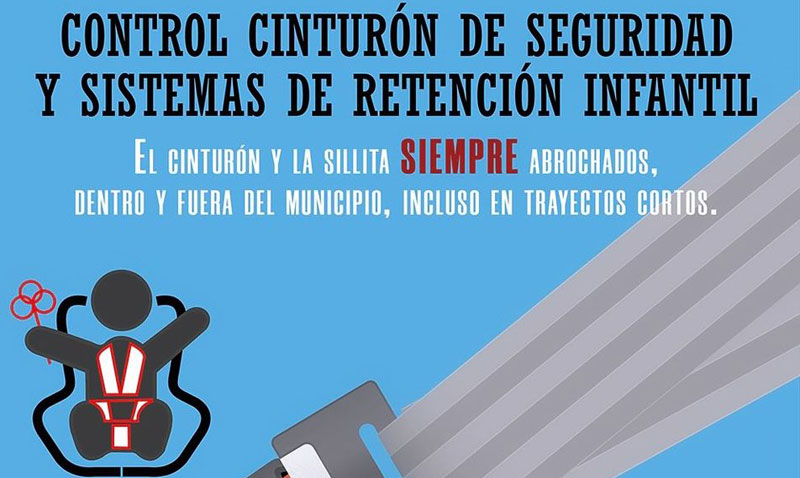 #alguazaspolicia  colaborará, los días del 11 al 17 de marzo, con la DGT en la Campaña Especial sobre Cinturón de Seguridad y Sistemas de Retención Infantil (SRI).
EL CINTURÓN Y LA SILLETA SIEMPRE ABROCHADOS, DENTRO Y FUERA DEL MUNCIPIO. #alguazaspolicia =seguridad y bienestar.