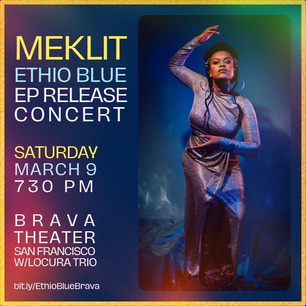 TONIGHT at the Brava Theater San Francisco! The Ethio Blue EP release concert. Music for nourishment and uplift. See you there, dear Bay Area!