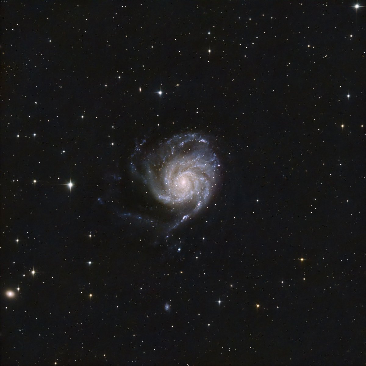Lost in the cosmic beauty of M101 🌌✨ Exploring the wonders of the galaxy, one breathtaking snapshot at a time. #GalacticMarvels #M101 #StarryNights #MessierMarathon