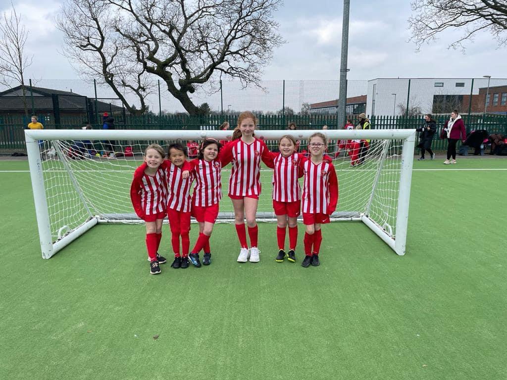 CeRainford's tweet photo. On Friday, our girl’s teams from Y1 to Y6 took part in the biggest ever girls football festival at Rainford High. They had a fantastic day!! 

Alice who was chosen out of ALL the participants by the coaches for being the girl showing superb sportsmanship! What a superstar! ⭐️⭐️⭐️ https://t.co/SBXLd7Dcde