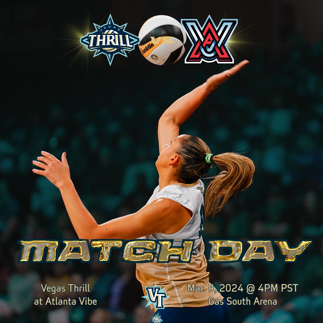 vegasthrillvb's tweet photo. DOWN IN ATLANTA 🎶

📍: Atlanta, GA
🏟️: Gas South Arena 
⏱️: 4 PM PST
🆚: @AtlantaVibeVB 
📺: https://t.co/8boMjgWoCR https://t.co/IkJr1RXOrF