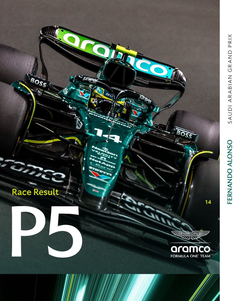 aston_F1_'s tweet photo. 🏁
نهاية  سباق جائزة السعودية الكبرى 2024 :

فرناندو ألونسو :  P5
لانس سترول : DNF

#فورمولا1 | #SaudiArabianGP    🇸🇦 https://t.co/YGTxX6igVP