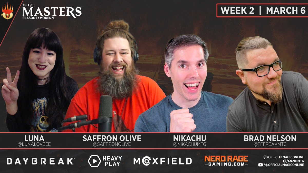 Missed an episode of #MTGOMasters? Head over to our YouTube channel to catch up VODs are live NOW - Week 1 youtube.com/playlist?list=… - Week 2 youtube.com/playlist?list=… Sponsors @HeavyPlayLLC @moxfieldmtg @NRGSeries
