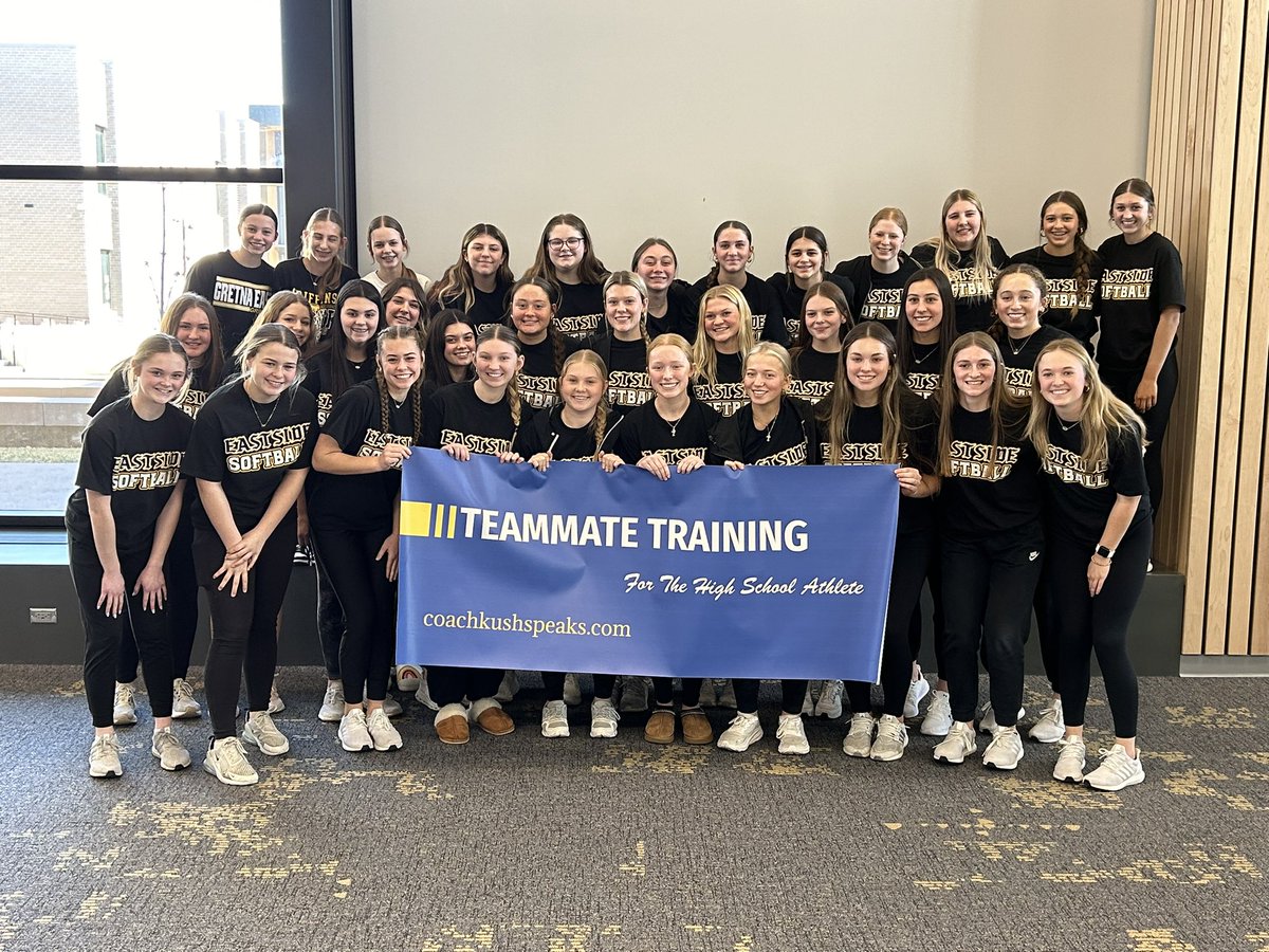 GretnaEastSB's tweet photo. We had an amazing morning of Teammate Training w @coachkushspeaks!! Thank you for coming in and working w us! WHAT AN OPPORTUNITY!! #TOGETHER https://t.co/FuoLSr64H3