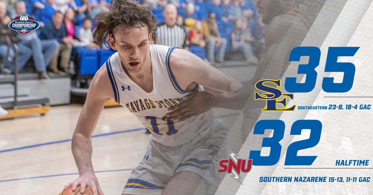 SE in front at halftime ⚡️⚡️ @GoSoutheastern | #StormChaSE