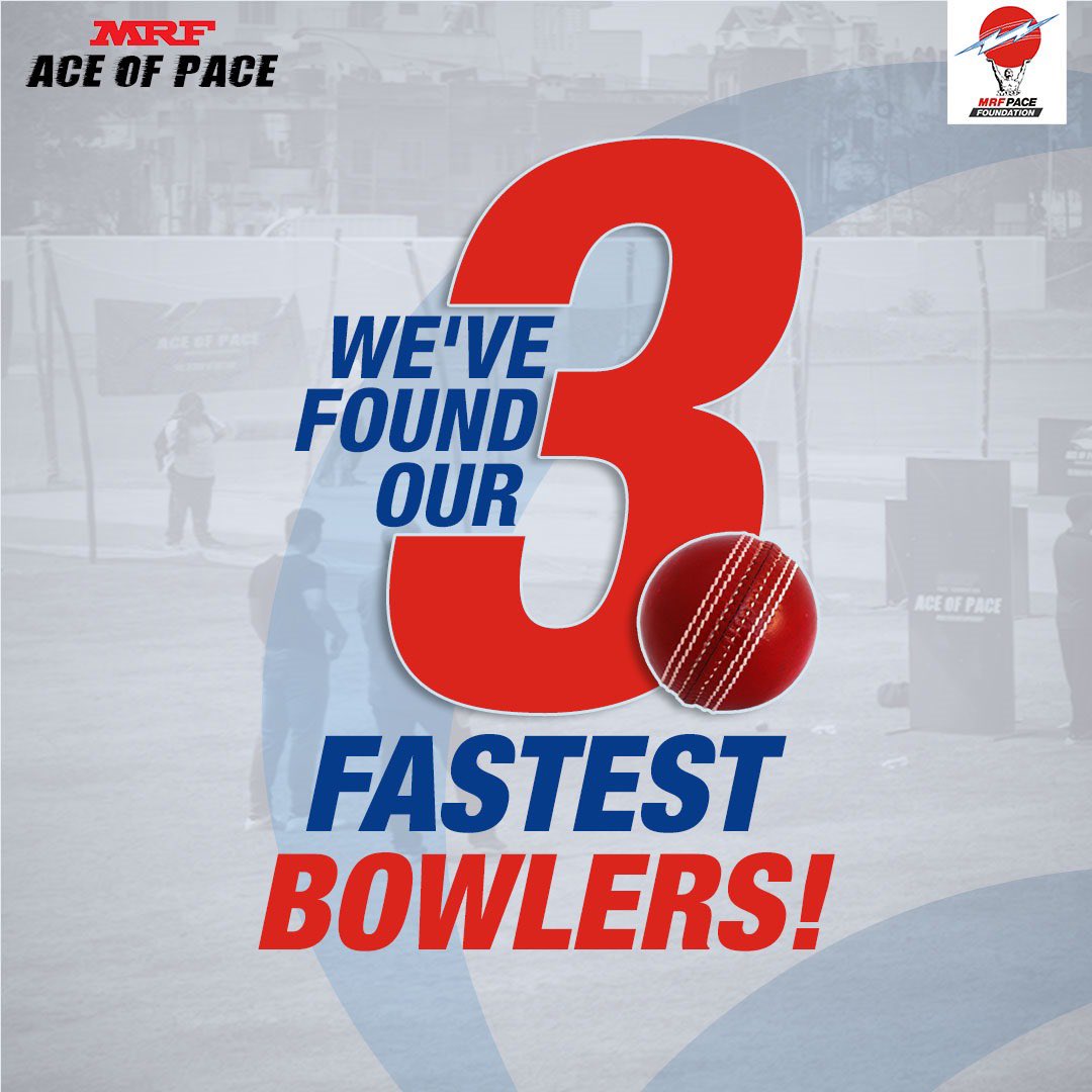 MRFPace's tweet photo. Meet the pace-setters!
Jaskaran Singh, Mohd Izhar, and Muhammad Sarfraj have bowled their way to victory at the #AceOfPace Chennai Finals.
Congratulations to these rising stars! Special thanks to Glenn McGrath for inspiring and awarding our winners.
#MRF #MRFAceOfPace https://t.co/l4O8wJbBff