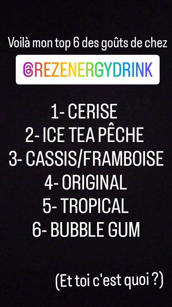 LartisteMyLife's tweet photo. Mon classement @RezEnergyDrink ! ❤️ https://t.co/sCsP2LAAm1