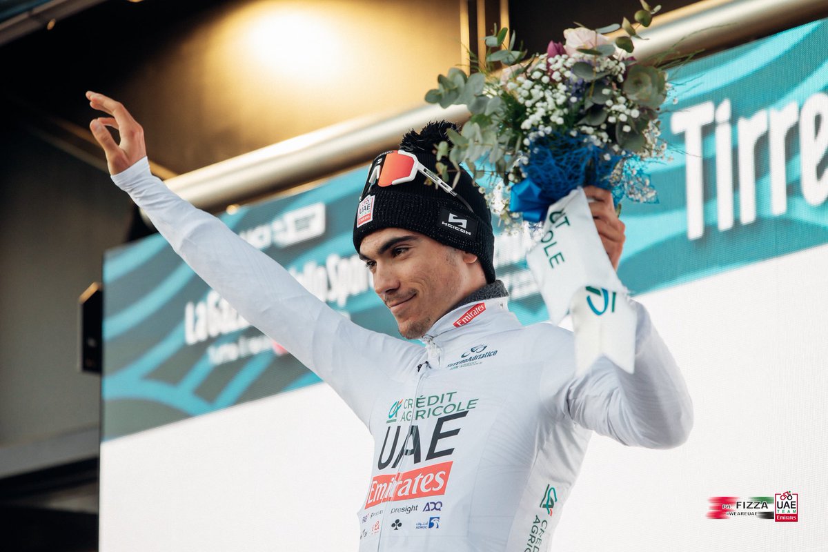 Juan Ayuso (@juann_ayuso) on Twitter photo Dejándolo todo en la carretera en esta etapa reina de <a href="/TirrenAdriatico/">Tirreno Adriatico</a> , otra vez 2° y con ello en la general. De nuevo el equipo 10/10, gracias chicos 🙏🏼🫶🏼
<a href="/TeamEmiratesUAE/">@UAE-TeamEmirates</a>
Dejándolo todo en la carretera en esta etapa reina de <a href="/TirrenAdriatico/">Tirreno Adriatico</a> , otra vez 2° y con ello en la general. De nuevo el equipo 10/10, gracias chicos 🙏🏼🫶🏼
<a href="/TeamEmiratesUAE/">@UAE-TeamEmirates</a>
