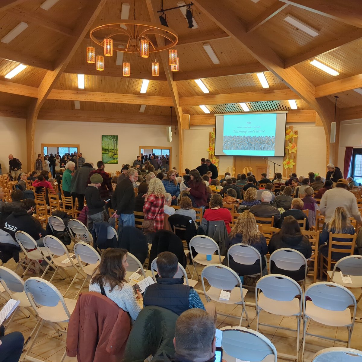 It's going to be a full house here at Fox Hill for the Farming for the Future event with @herdyshepherd1 @theshepherdswi1 and Joel Salatin