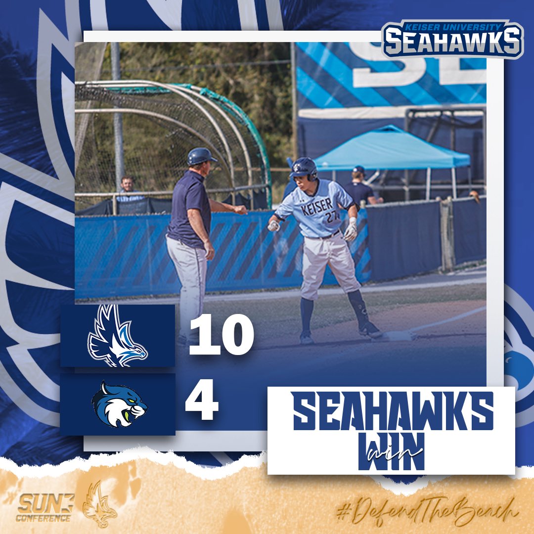 KeiserBaseball's tweet photo. Seahawks wrap up game three in blue and white. The final game of the series is up next. ⚾️🦅🔵⚪️ https://t.co/rVcYPZCxEk